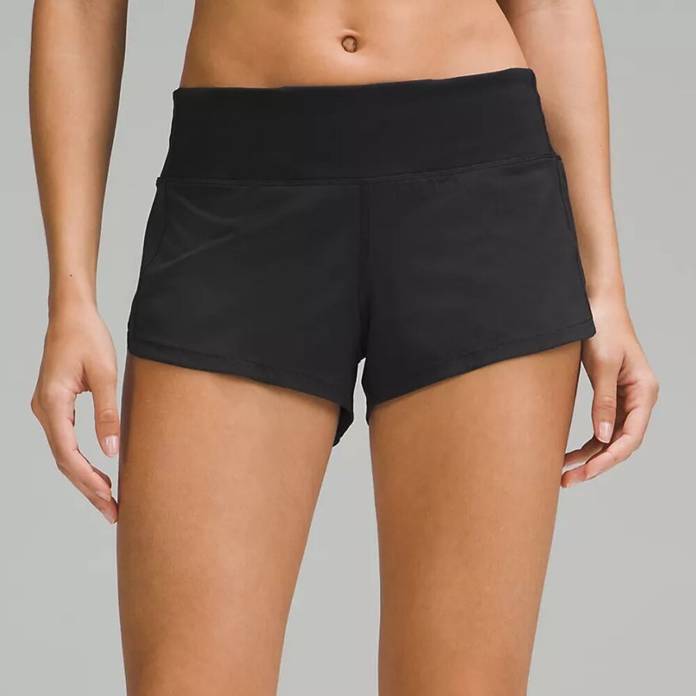 [NWT] Lululemon Speed Up Low-Rise Lined Shorts 2.5" in Black - Sz 6